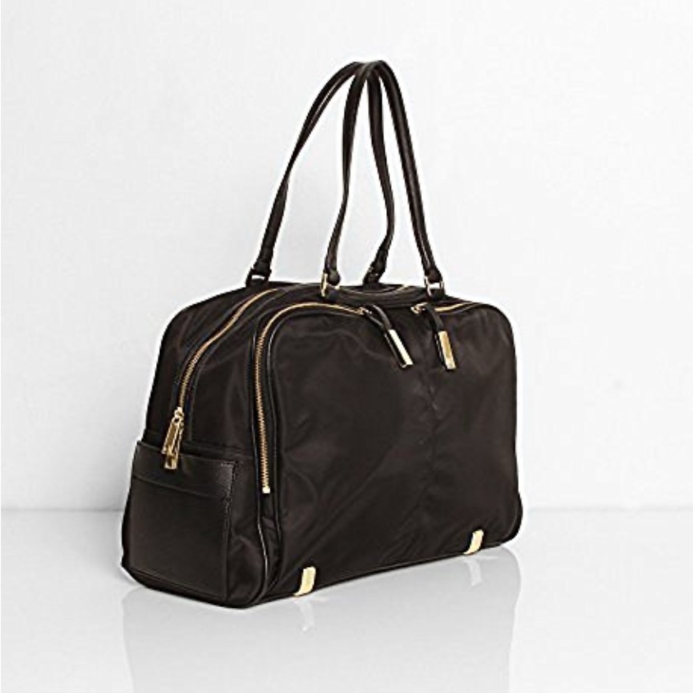 NWOT Tutilo New York Double Agent Pocket Boost Duffel zBag/Purse  in Black